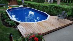 The 12' by 24' after customer finished deck and landscaping.