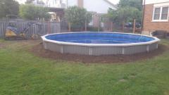 Just finished a round on ground or partial in ground pool.